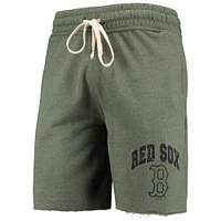 Concepts Sport Short tri-mélange Boston Red Sox Mainstream vert olive chiné pour homme