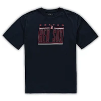 Ensemble de nuit avec t-shirt et short Concepts Sport pour hommes, bleu marine/rouge Boston Red Sox Big & Tall