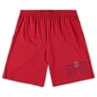 Ensemble de nuit avec t-shirt et short Concepts Sport pour hommes, bleu marine/rouge Boston Red Sox Big & Tall