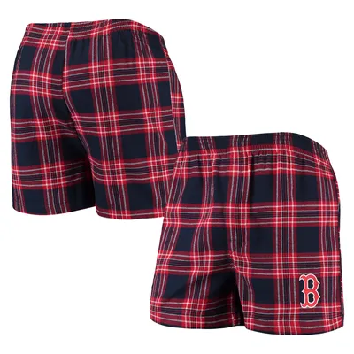 Boston Red Sox Concepts Sport Takeaway Flannel Boxers - Navy/Red