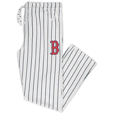 Boston Red Sox Concepts Sport Big & Tall Pinstripe Sleep Pants - White/Navy