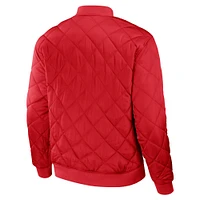 Collection Darius Rucker pour hommes par Fanatics - Blouson aviateur réversible entièrement zippé des Red Sox de Boston, noir/rouge