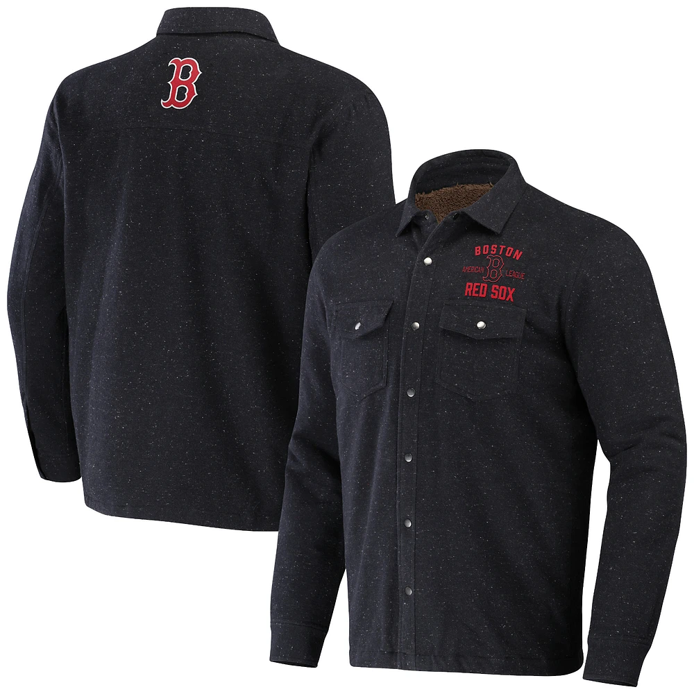 Collection Darius Rucker pour hommes par Fanatics - Veste noire à boutons-pression Ringstop des Red Sox de Boston