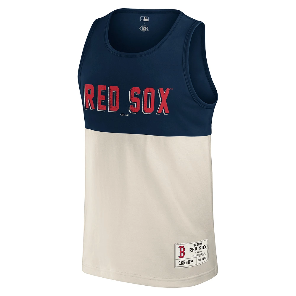 Men's Darius Rucker Collection by Fanatics Navy Boston Red Sox Colorblock Tank Top