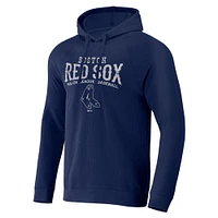 Collection Darius Rucker pour homme par Fanatics - Sweat à capuche raglan en tricot gaufré Boston Red Sox bleu marine