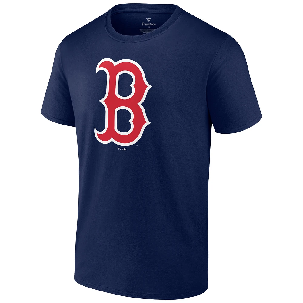 Men's David Ortiz Navy Boston Red Sox Logo Graphic T-Shirt