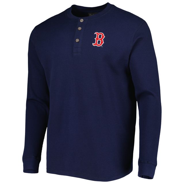 T-shirt à manches longues Dunbrooke Boston Red Sox pour homme, bleu marine Maverick