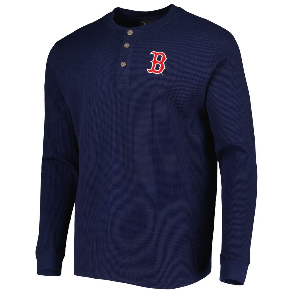 Men's Dunbrooke Boston Red Sox Navy Maverick Long Sleeve T-Shirt