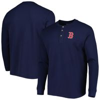 Men's Dunbrooke Boston Red Sox Navy Maverick Long Sleeve T-Shirt