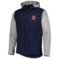 Men's Dunbrooke Navy/Heather Gray Boston Red Sox Alpha Full-Zip Jacket