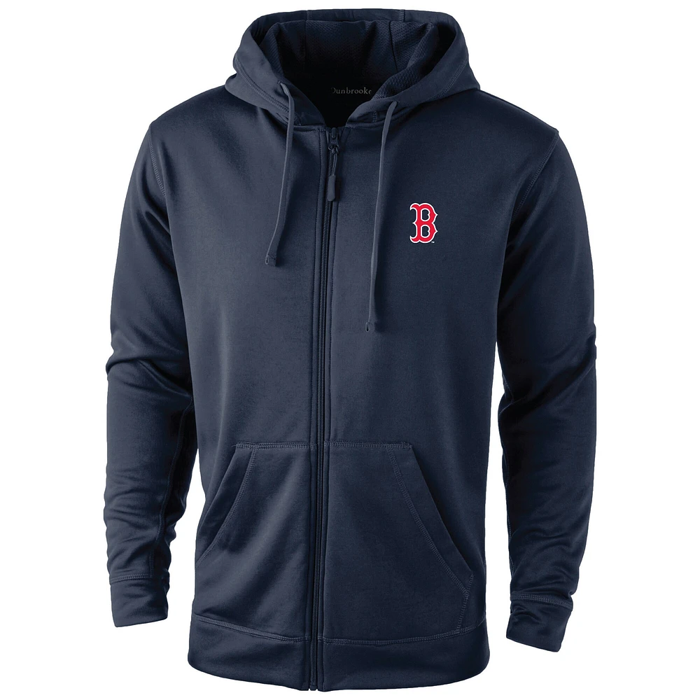 Sweat à capuche Dunbrooke bleu marine Boston Red Sox Trophy pour homme avec fermeture éclair intégrale