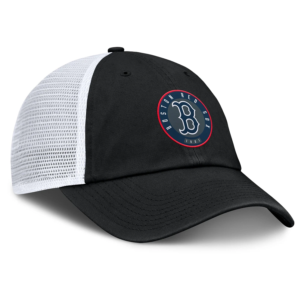 Men's Fanatics Black/White Boston Red Sox Averies Adjustable Hat