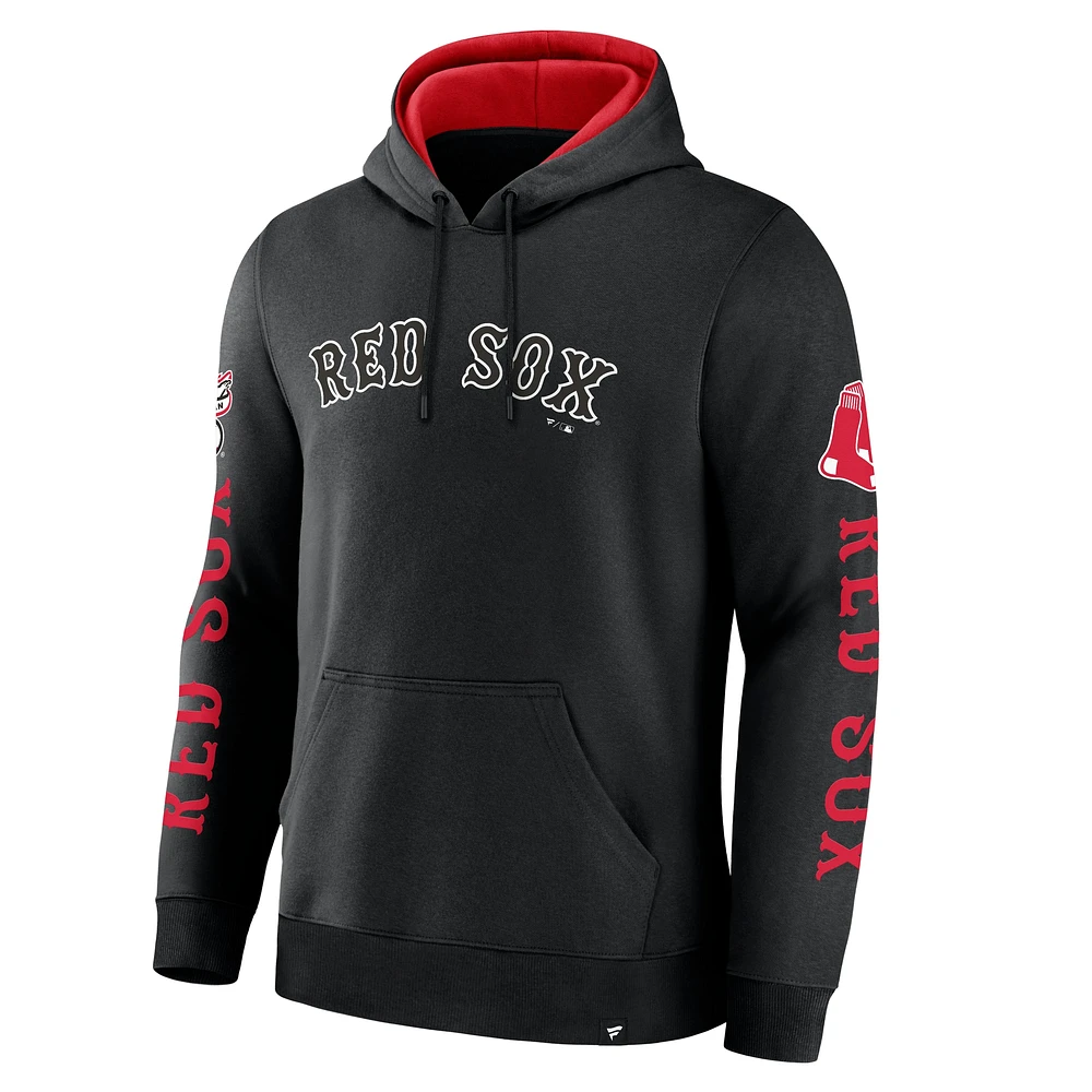 Men's Fanatics Black Boston Red Sox Big City Legacy Fleece Pullover Hoodie