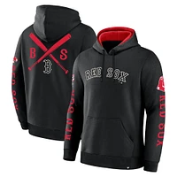 Men's Fanatics Black Boston Red Sox Big City Legacy Fleece Pullover Hoodie