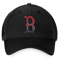 Men's Fanatics Black Boston Red Sox Color Fade Trucker Snapback Hat