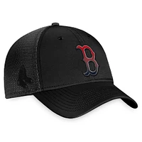 Men's Fanatics Black Boston Red Sox Color Fade Trucker Snapback Hat