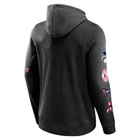 Men's Fanatics Black Boston Red Sox Wild Winner Pullover Hoodie