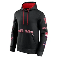 Men's Fanatics Black Boston Red Sox Wild Winner Pullover Hoodie