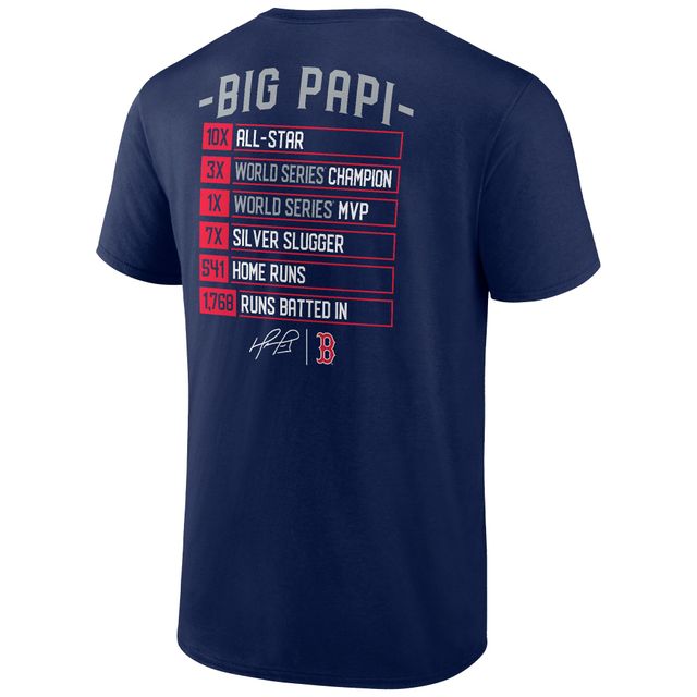 Women's Nike David Ortiz Navy Boston Red Sox Big Papi Name & Number T-Shirt Size: Medium