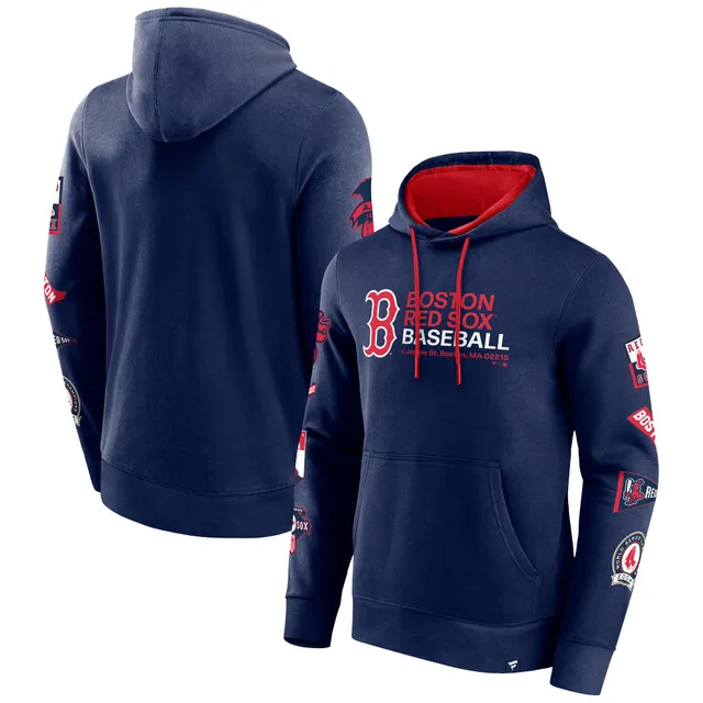 Men's Boston Red Sox Navy Lacer Pullover Hoodie