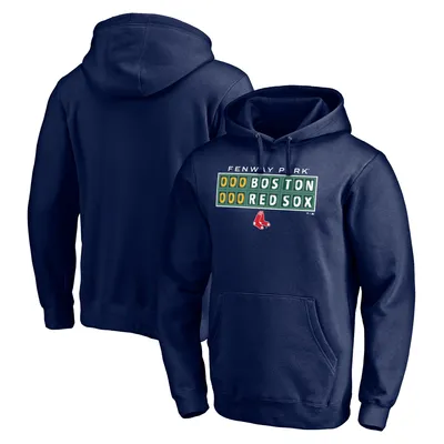 Boston Red Sox Fanatics Branded Team Hometown Collection Scoreboard Pullover Hoodie - Navy