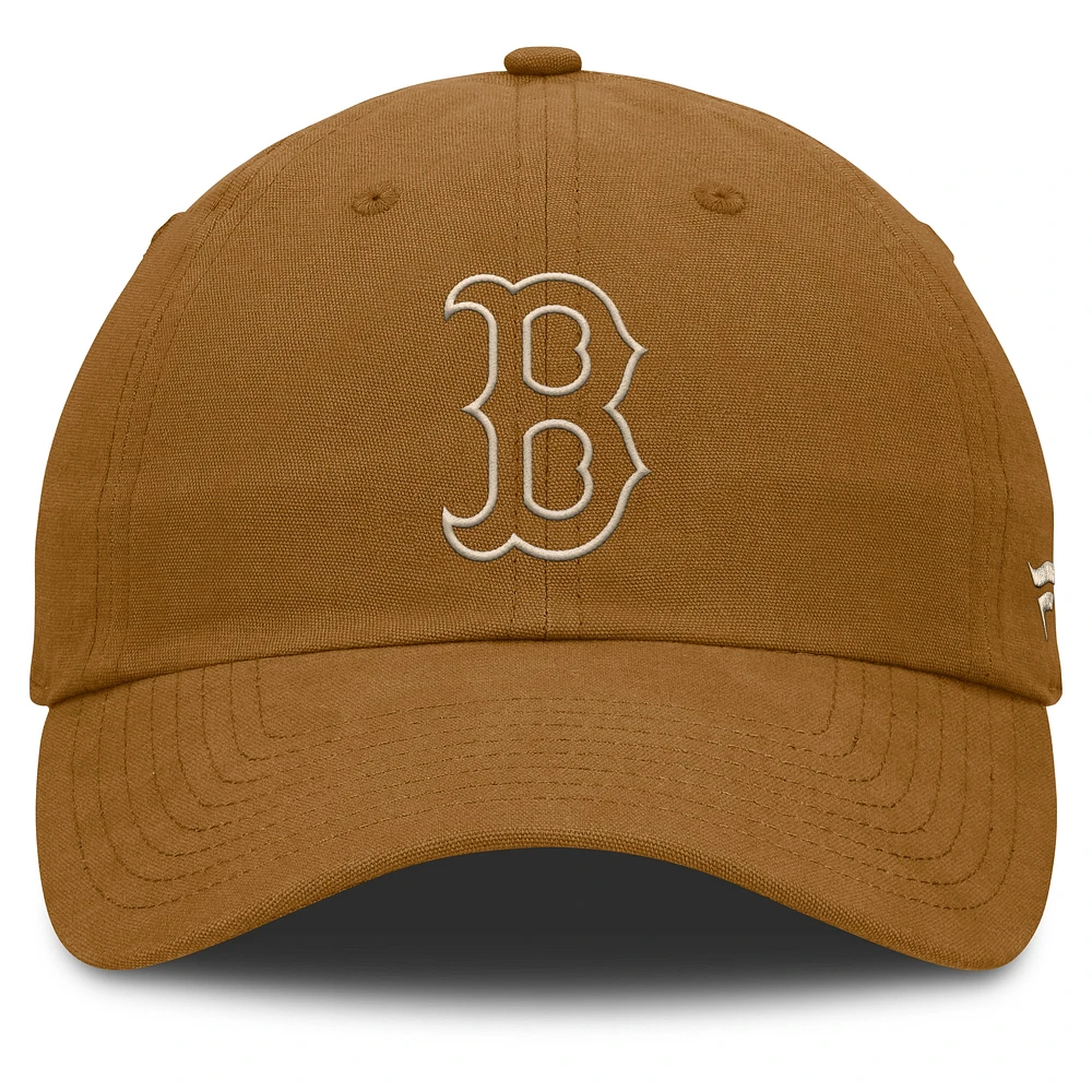 Men's Fanatics Brown Boston Red Sox Act Natural Chopper Adjustable Hat