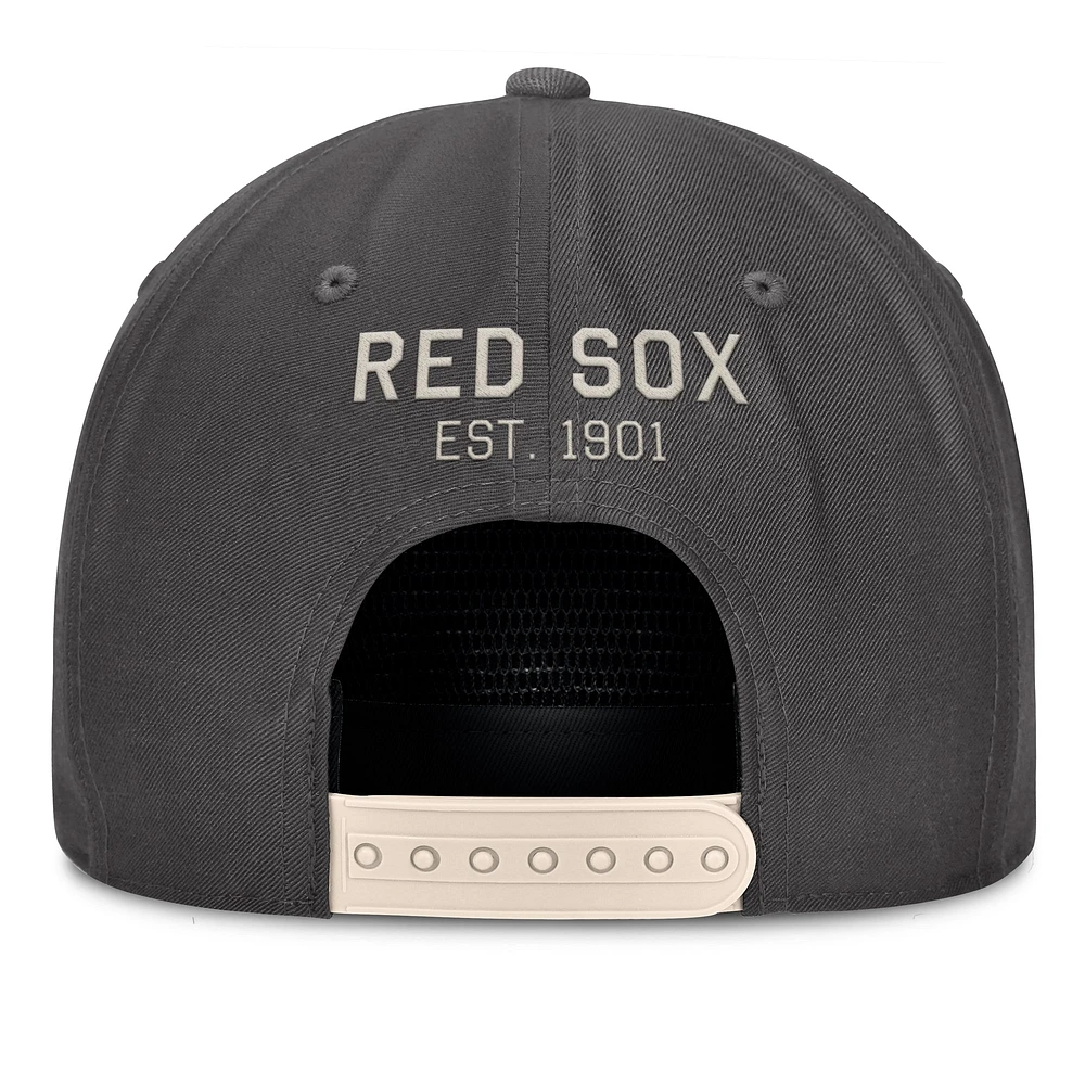 Men's Fanatics Charcoal Boston Red Sox Closer Adjustable Hat