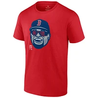 T-shirt rouge du Temple de la renommée des Red Sox Boston Fanatics David Ortiz pour hommes