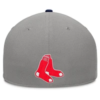 Men's Fanatics Gray/Navy Boston Red Sox Clubhouse Dugout Fitted Hat