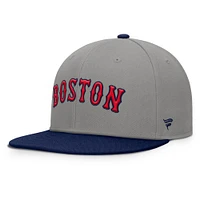Men's Fanatics Gray/Navy Boston Red Sox Clubhouse Dugout Fitted Hat