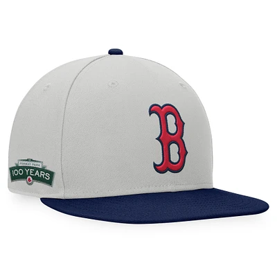 Casquette snapback bicolore Fanatics gris/marine Boston Red Sox Glory Days pour hommes