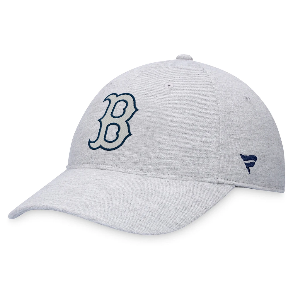 Casquette réglable avec logo Fanatics gris des Red Sox de Boston pour hommes