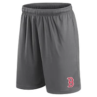 Men's Fanatics Gray Boston Red Sox Primary Logo Shorts