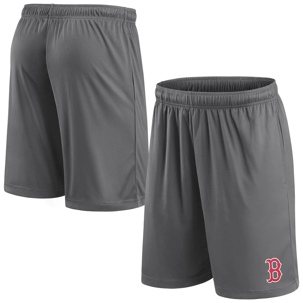 Men's Fanatics Gray Boston Red Sox Primary Logo Shorts