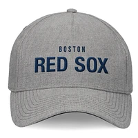 Casquette réglable structurée en A pour hommes Fanatics Heather Grey Boston Red Sox Elements