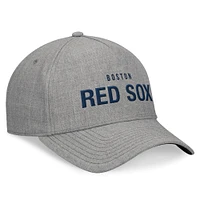 Casquette réglable structurée en A pour hommes Fanatics Heather Grey Boston Red Sox Elements