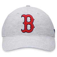 Men's Fanatics Heather Gray Boston Red Sox Logo Adjustable Hat