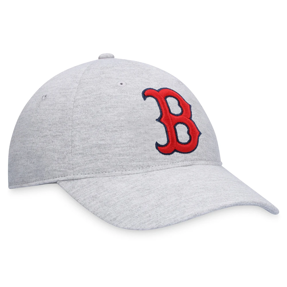 Casquette réglable avec logo des Red Sox de Boston Fanatics pour hommes, gris chiné