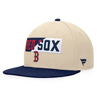 Men's Fanatics Khaki/Navy Boston Red Sox Cycle Snapback Hat