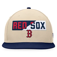 Men's Fanatics Khaki/Navy Boston Red Sox Cycle Snapback Hat