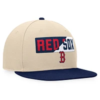 Men's Fanatics Khaki/Navy Boston Red Sox Cycle Snapback Hat