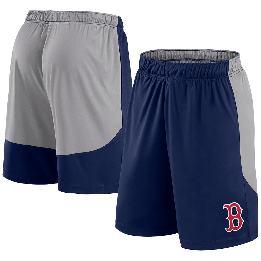 Short Fanatics pour hommes bleu marine/gris Boston Red Sox Go Hard