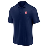 Ensemble polo Fanatics pour hommes bleu marine/rouge Boston Red Sox Dueling Logos