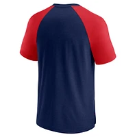 T-shirt raglan bleu marine/rouge Boston Red Sox Fundamentals Walk Off pour homme