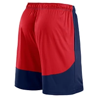 Short en polyester bleu marine/rouge Boston Red Sox Launch Fanatics pour homme