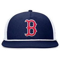 Casquette snapback Fanatics bleu marine/blanc Boston Red Sox Clubhouse Change Up pour homme
