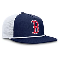 Casquette snapback Fanatics bleu marine/blanc Boston Red Sox Clubhouse Change Up pour homme