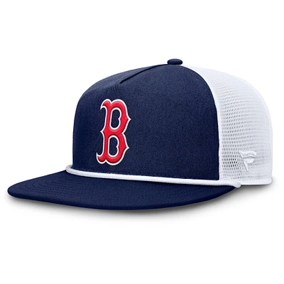 Casquette snapback Fanatics bleu marine/blanc Boston Red Sox Clubhouse Change Up pour homme