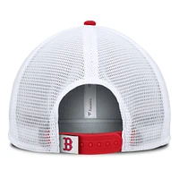 Casquette snapback en mousse fondamentale Boston Red Sox Fanatics pour hommes, bleu marine/blanc