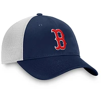 Casquette réglable de camionneur non structurée Fanatics pour hommes, bleu marine/blanc, Boston Red Sox Team Core